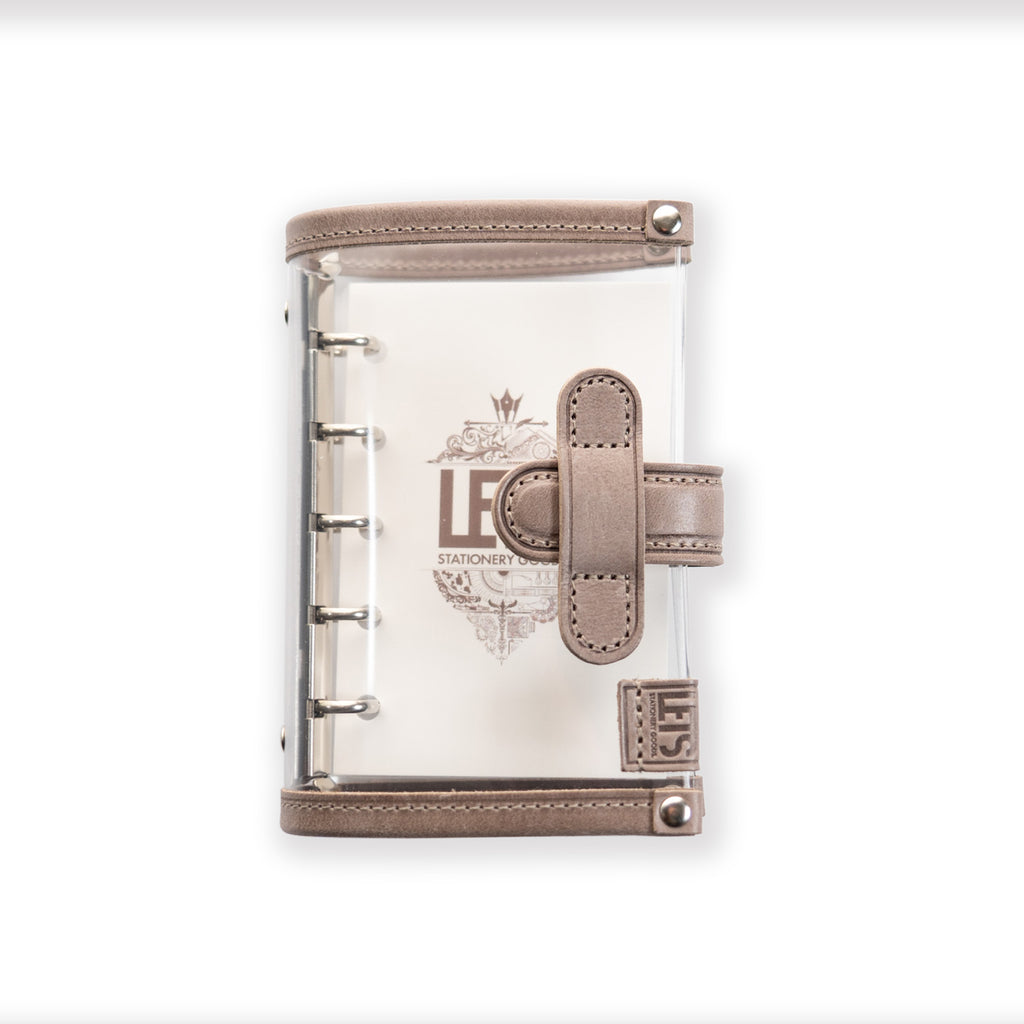 クリアシステム手帳 mostro M5-13mm グレージュ | 八文字屋OnlineStore