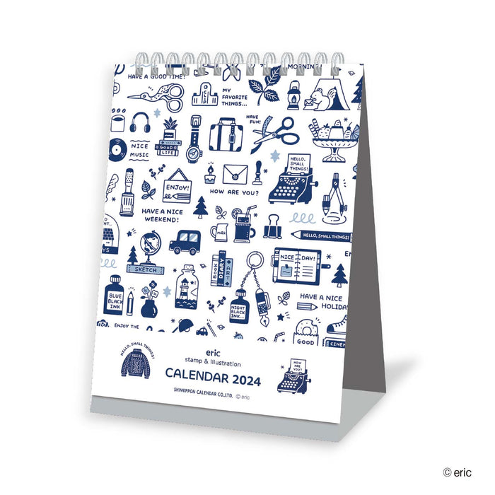 2024 カレンダー eric 卓上 - 八文字屋OnlineStore