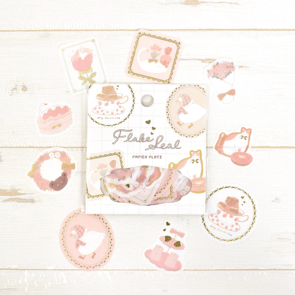 トビマツショウイチロウ フレークシール pink favorite