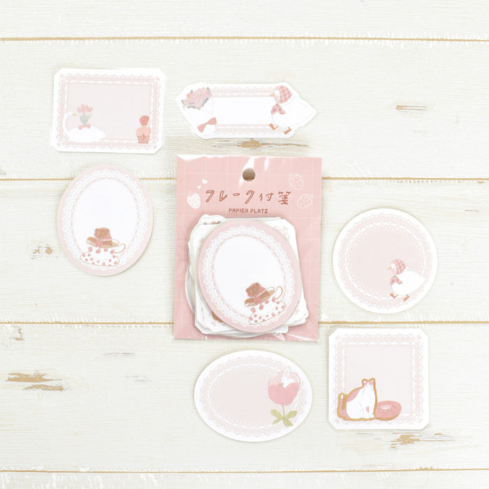 トビマツショウイチロウ フレーク付箋 pink favorite