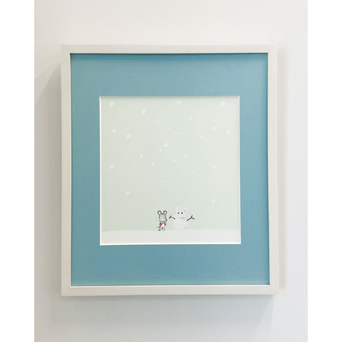 【額装画】『ねずみくんとゆきだるま』11ページより - 八文字屋OnlineStore