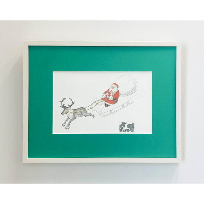 【額装画】ねずみくんのチョッキ ねずみくんとサンタクロース - 八文字屋OnlineStore