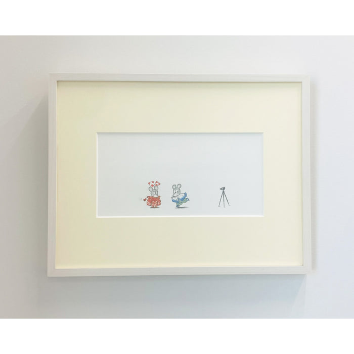 【額装画】ねずみくんのチョッキ お正月にパチリ - 八文字屋OnlineStore