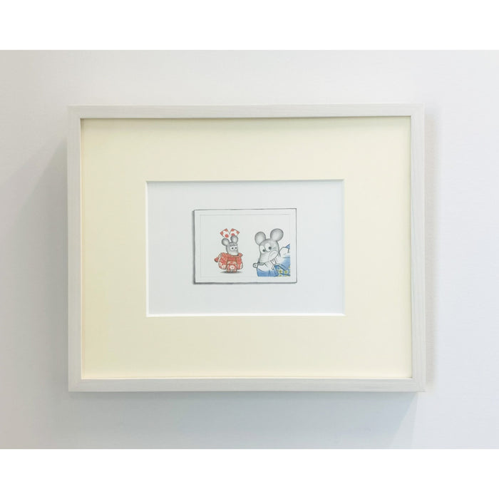 【額装画】ねずみくんのチョッキ お正月の記念写真 - 八文字屋OnlineStore