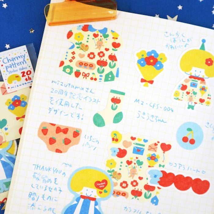 mizutama Charmy pattern フレークシール