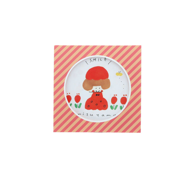 mizutama×サンスター文具 第4弾 窓付スクエアメモ レッド