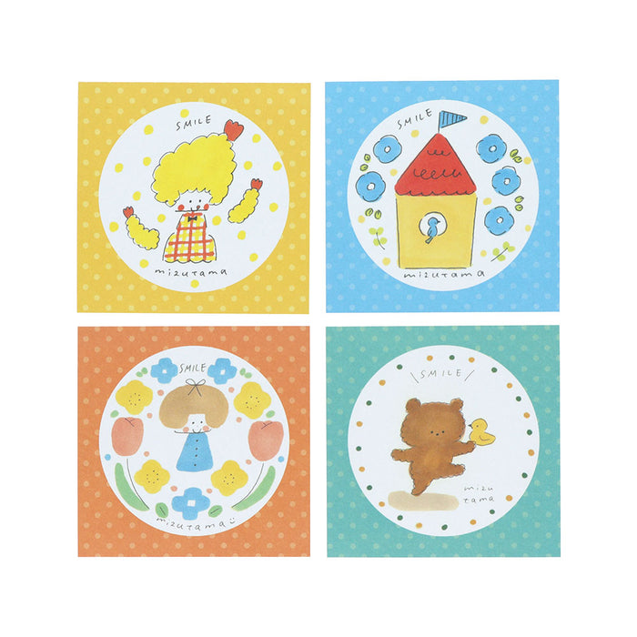 mizutama×サンスター文具 第4弾 窓付スクエアメモ イエロー