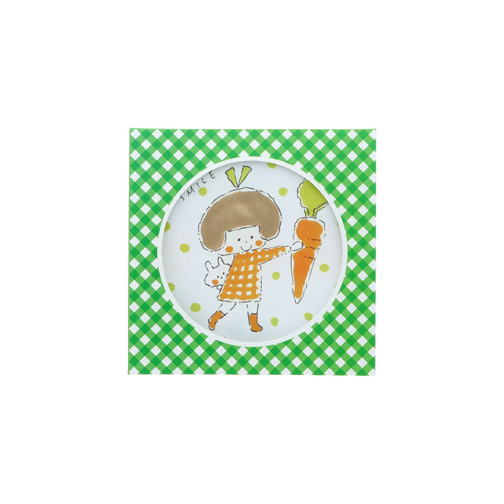 mizutama×サンスター文具 第4弾 窓付スクエアメモ グリーン | 八文字屋