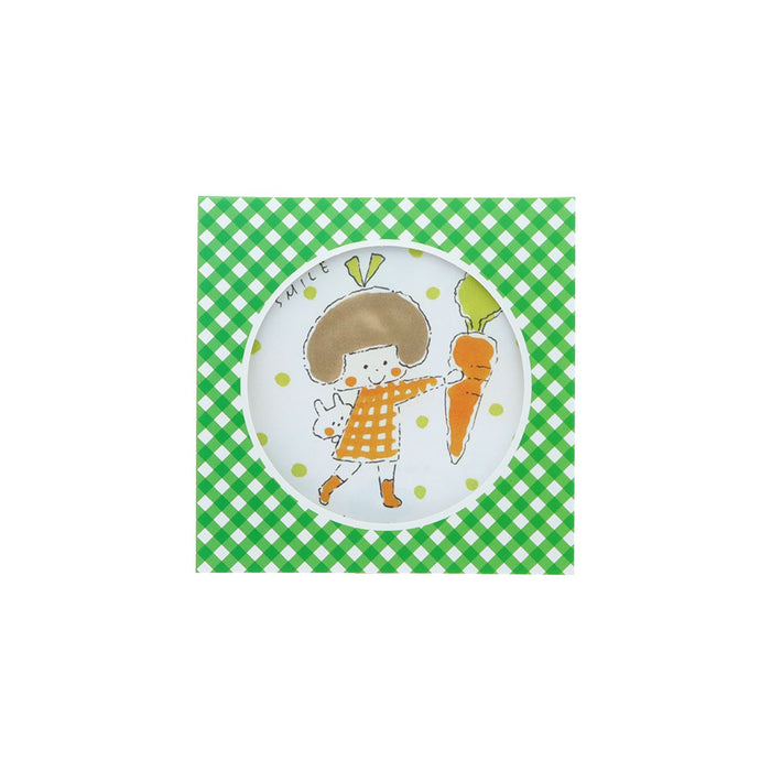 mizutama×サンスター文具 第4弾 窓付スクエアメモ グリーン