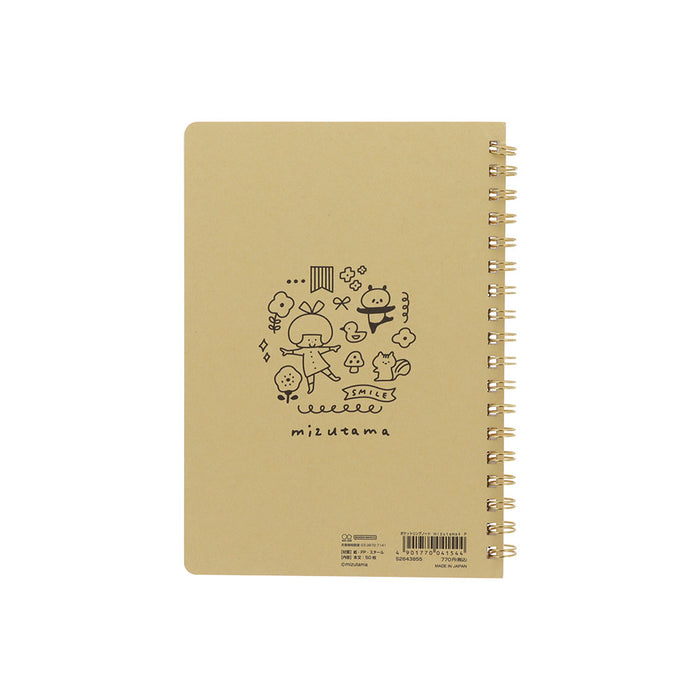 mizutama×サンスター文具 第4弾 ポケットリングノート ピンク