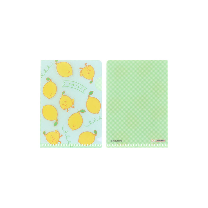 mizutama×サンスター文具 第4弾 クリアファイル3枚セット ライトブルー＋ミントグリーン