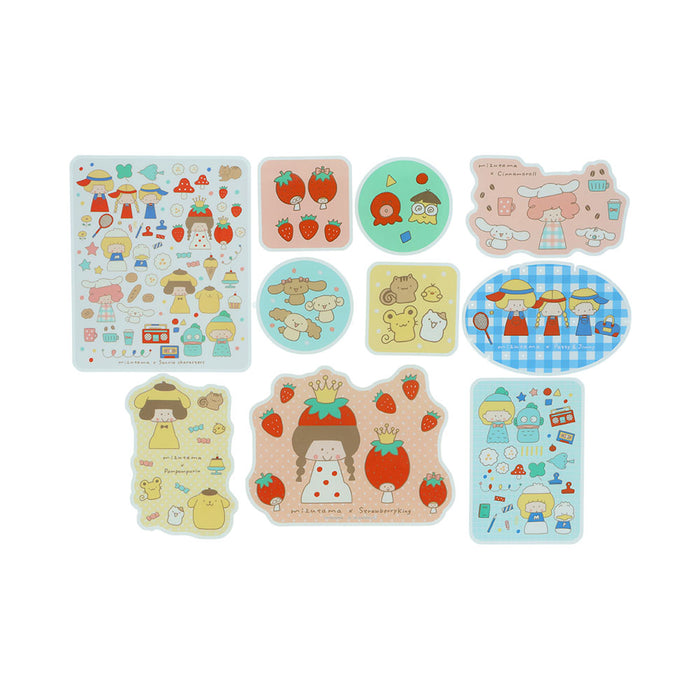 mizutama×サンリオキャラクターズ 第2弾 ケース入りステッカーセット ブルー - 八文字屋OnlineStore