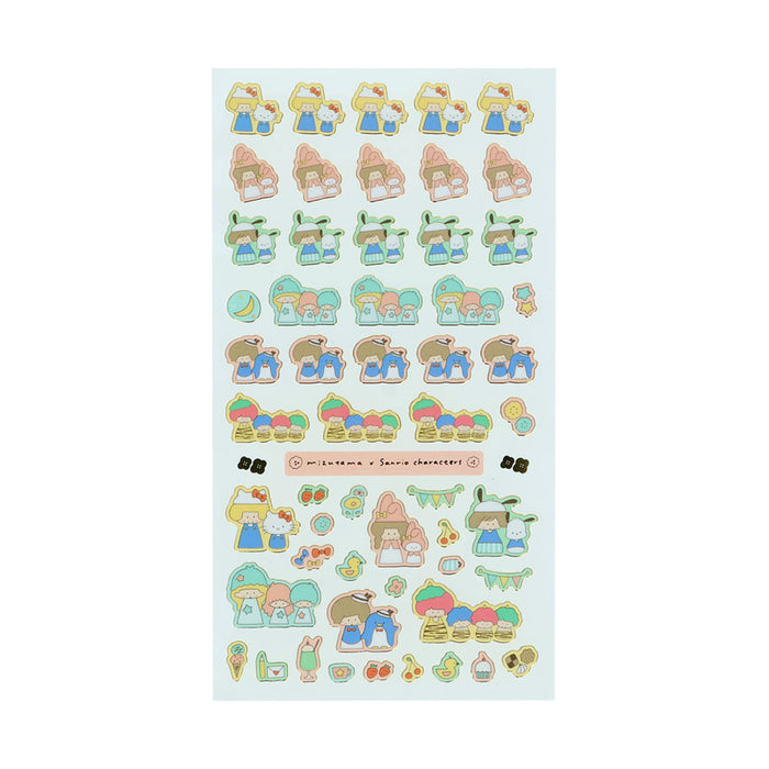 mizutama×サンリオキャラクターズ 第2弾 キラふちシール ライトブルー - 八文字屋OnlineStore