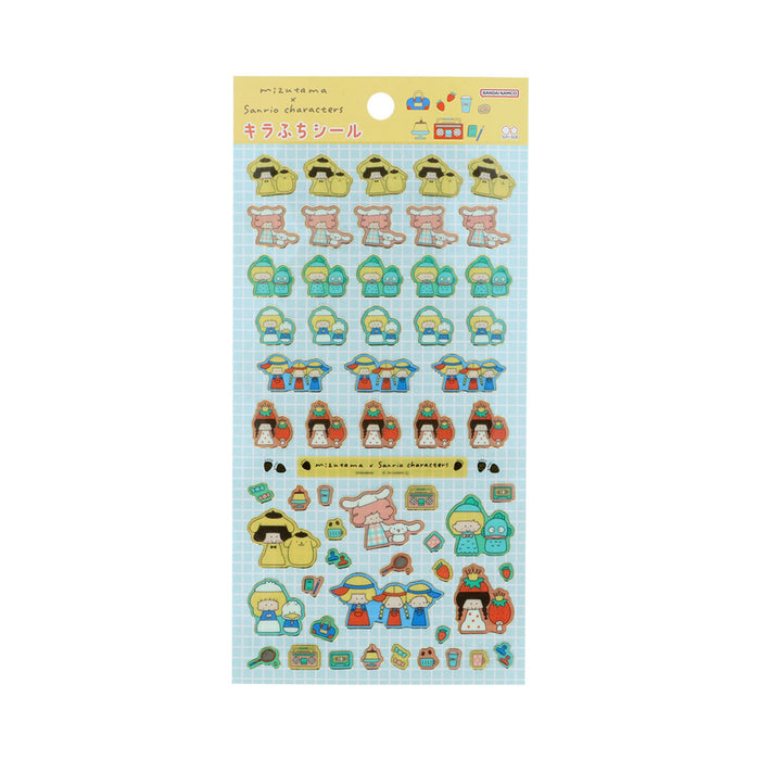 mizutama×サンリオキャラクターズ 第2弾 キラふちシール イエロー - 八文字屋OnlineStore