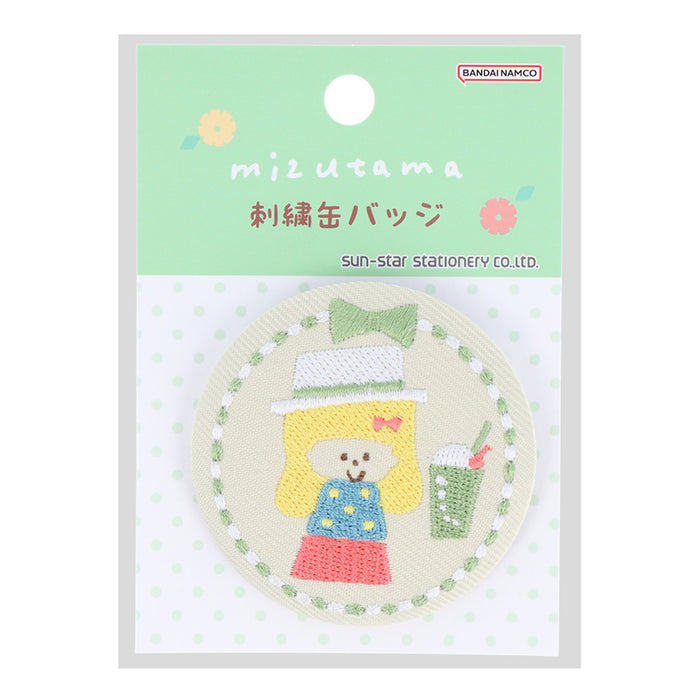 mizutama×サンスター文具 刺繍缶バッジ