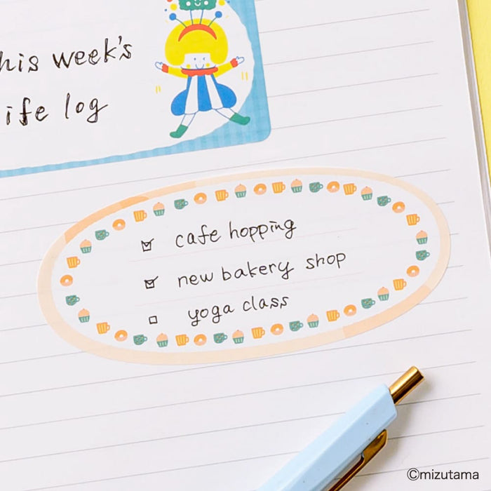 mizutama ちょい書きシール だ円 フレーム - 八文字屋OnlineStore