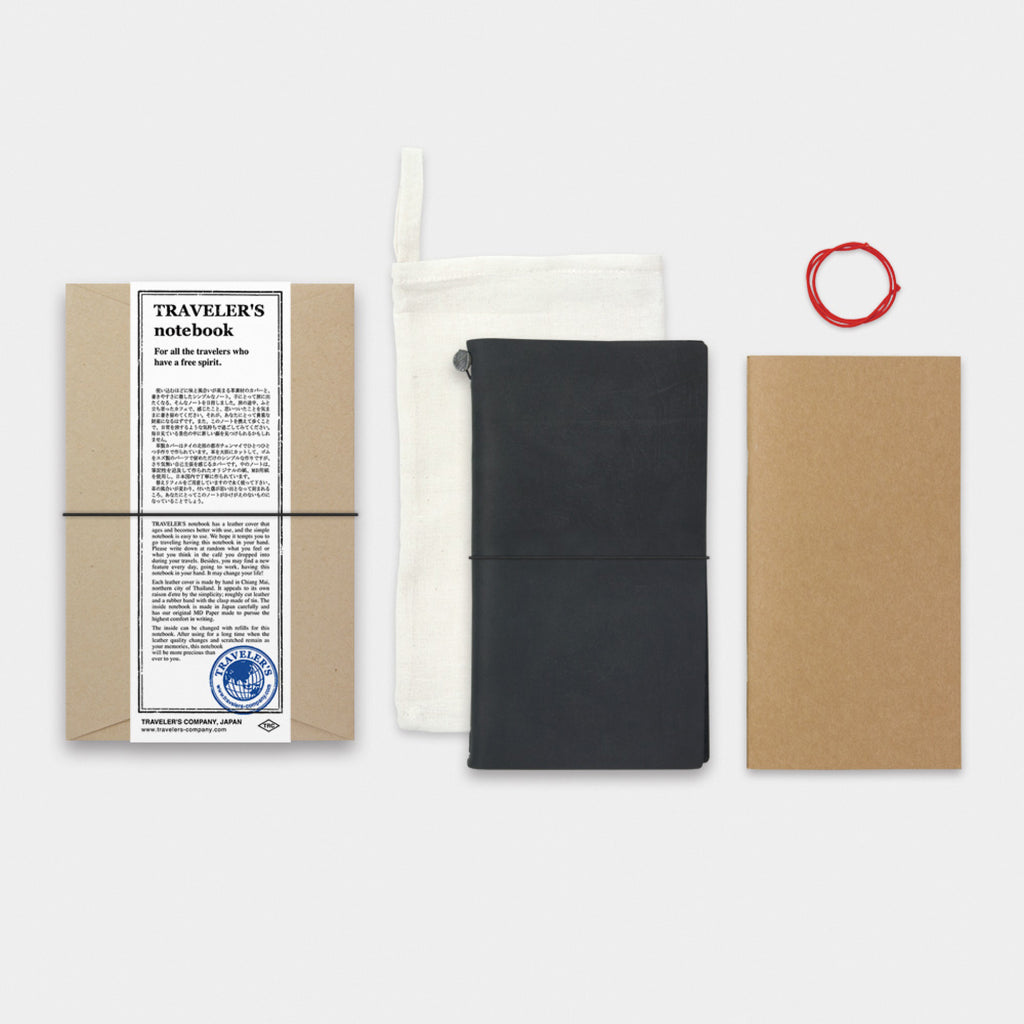 TRAVELER'S notebook Black (Regular Size) | 八文字屋OnlineStore