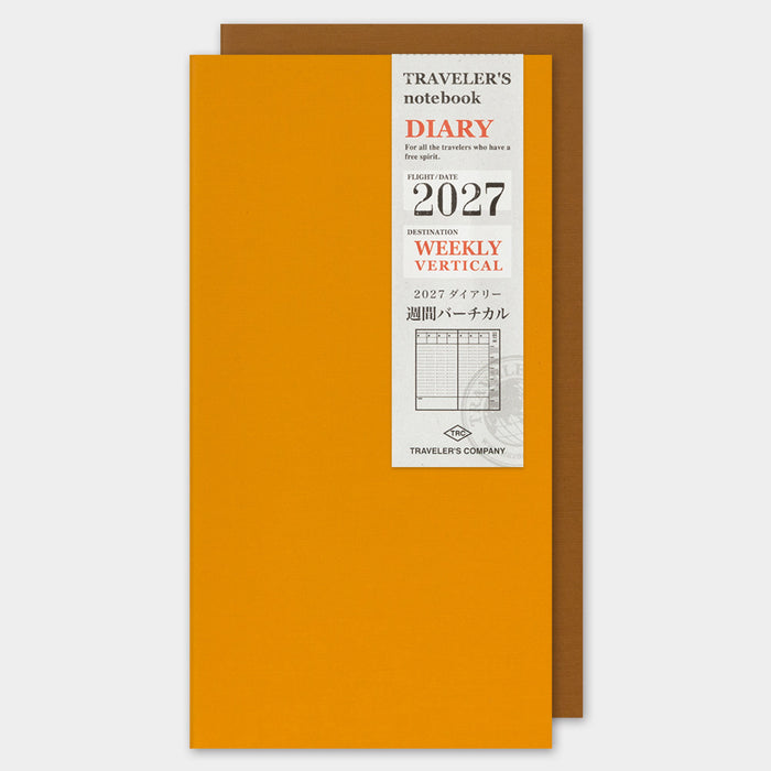 TRAVELER’S notebook 2027 Weekly Vertical (Regular Size)