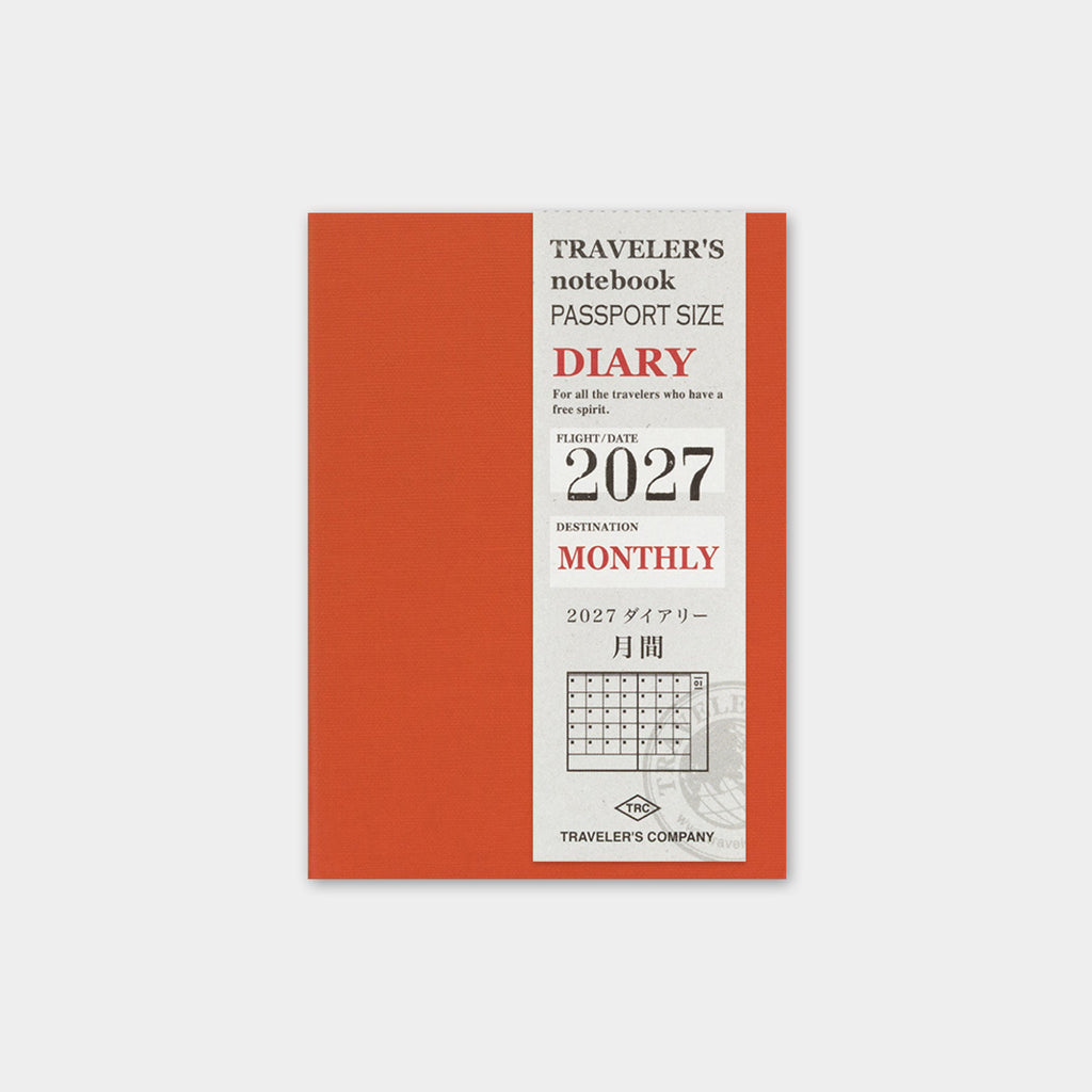 TRAVELER'S notebook 2027 Monthly (Passport Size) | 八文字屋OnlineStore