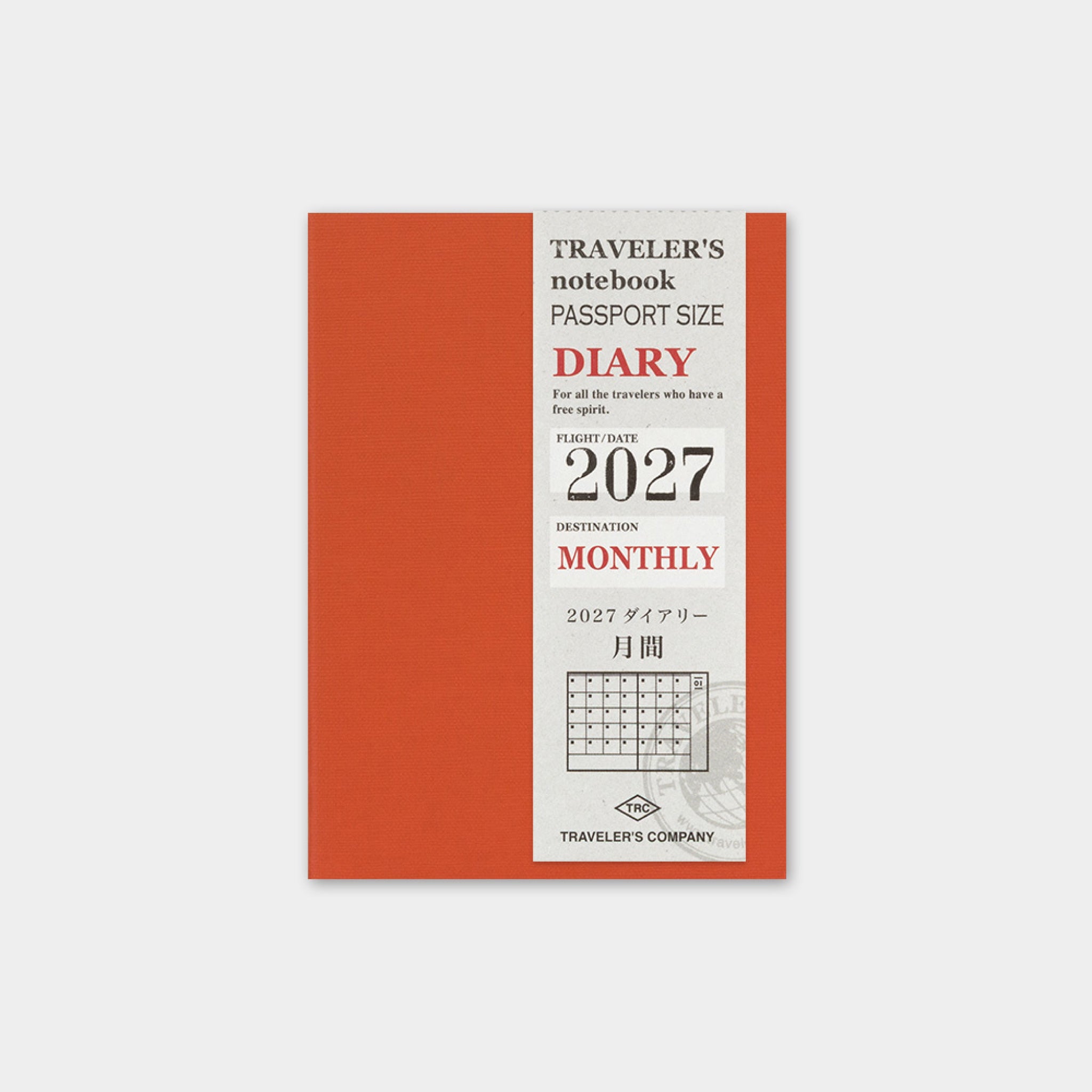 TRAVELER'S notebook 2027 Monthly (Passport Size) | 八文字屋OnlineStore