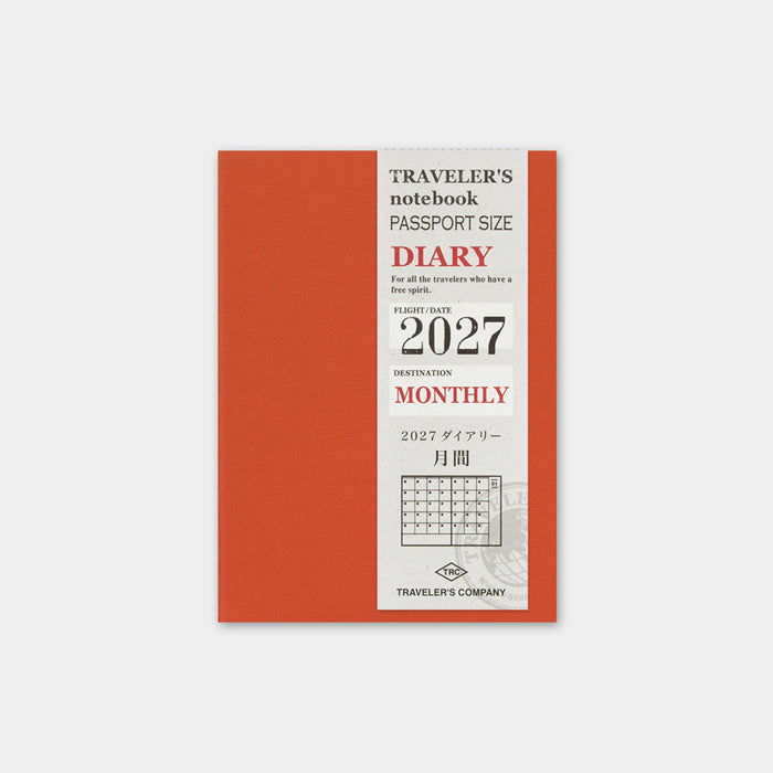TRAVELER’S notebook 2027 Monthly (Passport Size)