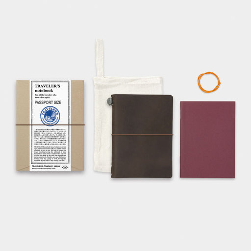 TRAVELER’S notebook Brown (Passport Size) - 八文字屋OnlineStore