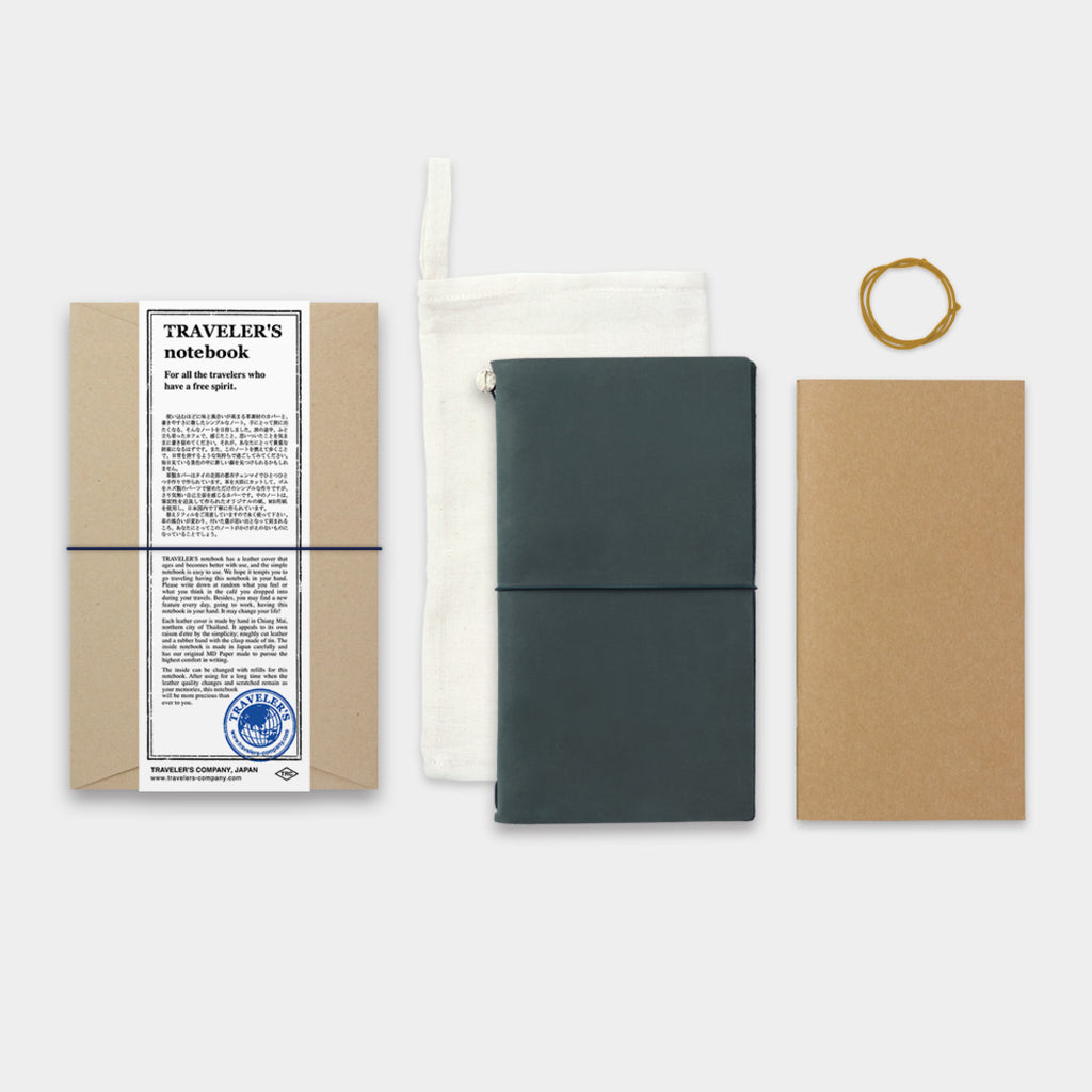 TRAVELER'S notebook Blue (Regular Size) | 八文字屋OnlineStore