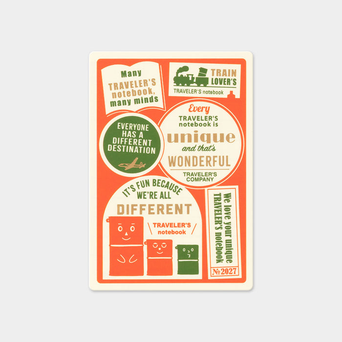 TRAVELER’S notebook Plastic Sheet 2027 (Passport Size)