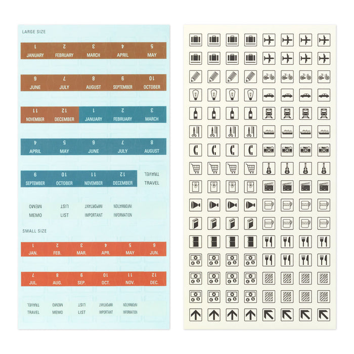TRAVELER’S notebook Customized Sticker Set for Diary 2027
