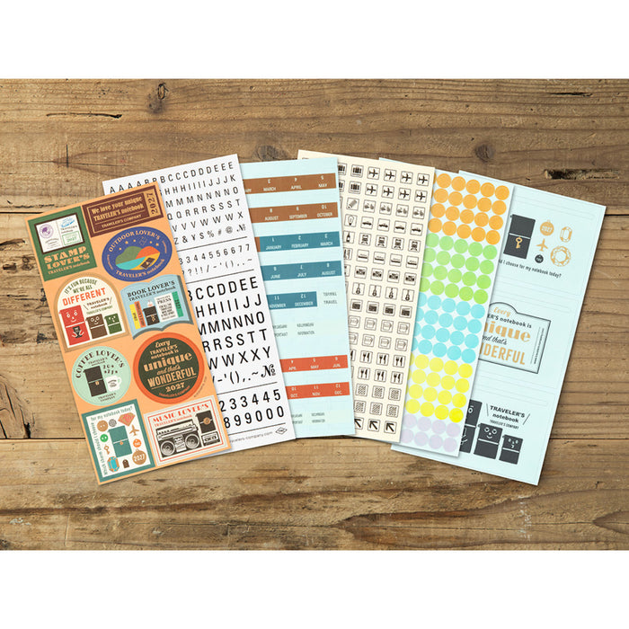 TRAVELER’S notebook Customized Sticker Set for Diary 2027