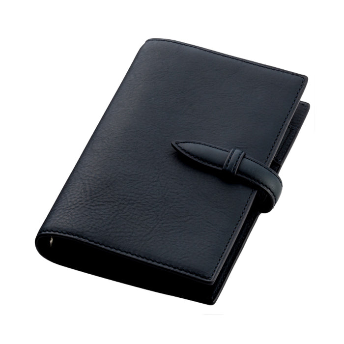 ミネルバボックス バイブルサイズ システム手帳 6穴16mm ネイビー - 八文字屋OnlineStore