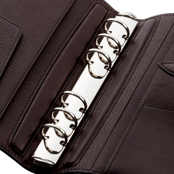 ミネルバボックス バイブルサイズ システム手帳 6穴20mm チョコ - 八文字屋OnlineStore