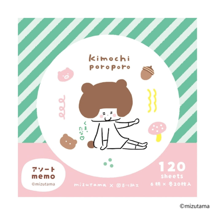 mizutama kimochi poroporo 6柄アソートメモ