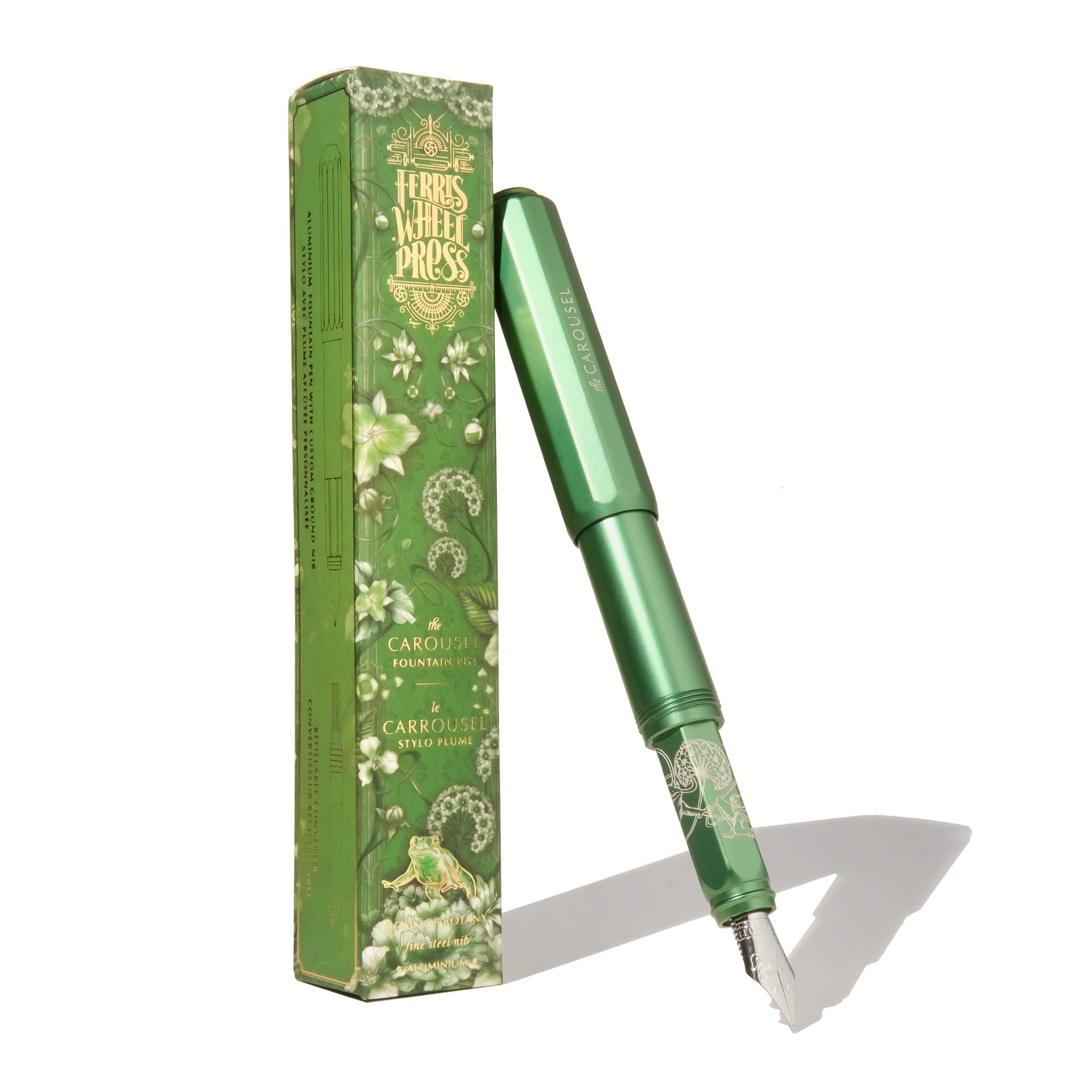 Aluminum Carousel Fountain Pen Book of Botany | 八文字屋OnlineStore Aluminum Carousel Fountain Pen Book of Botany | 八文字屋OnlineStore