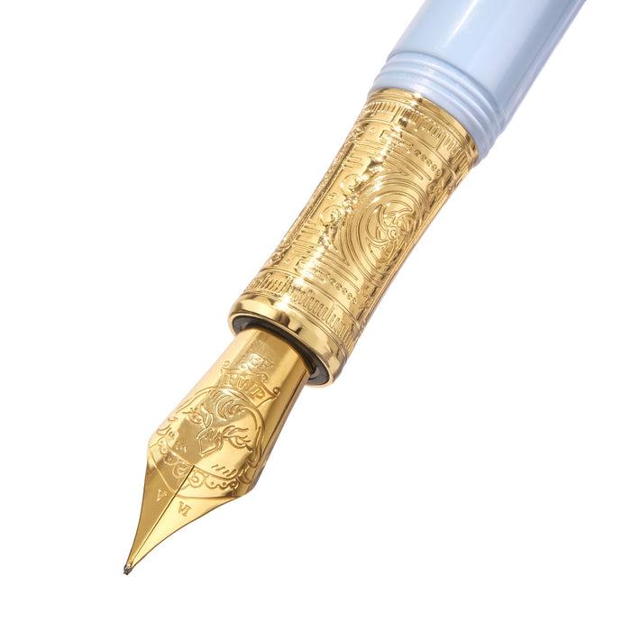The Masque Fountain Pen and 3x10ml Ink Set - Light Blue