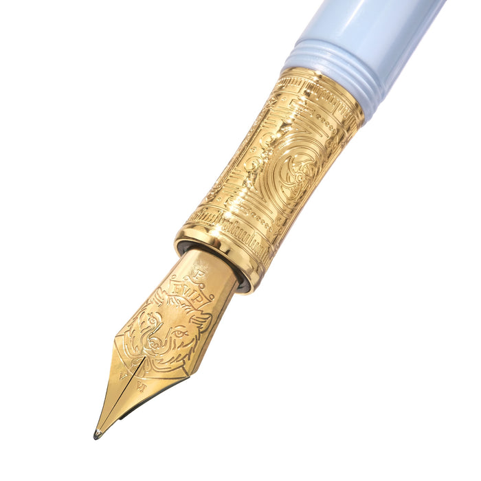 The Masque Fountain Pen and 3x10ml Ink Set - Light Blue