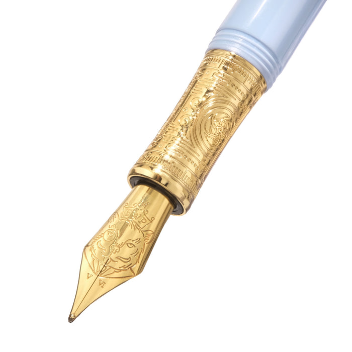 The Masque Fountain Pen and 3x10ml Ink Set - Light Blue