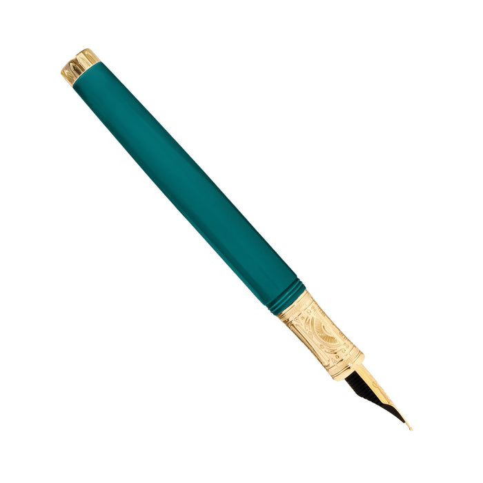 The Masque Fountain Pen and 3x10ml Ink Set - Teal