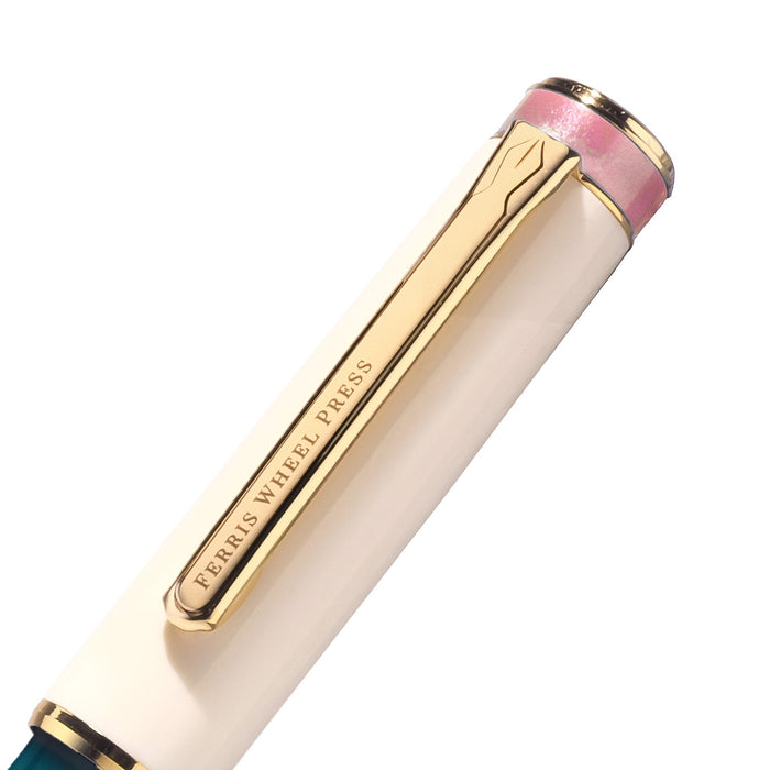 The Masque Fountain Pen and 3x10ml Ink Set - Teal