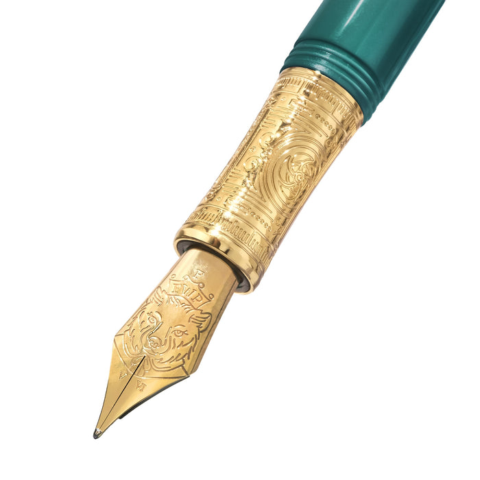The Masque Fountain Pen and 3x10ml Ink Set - Teal