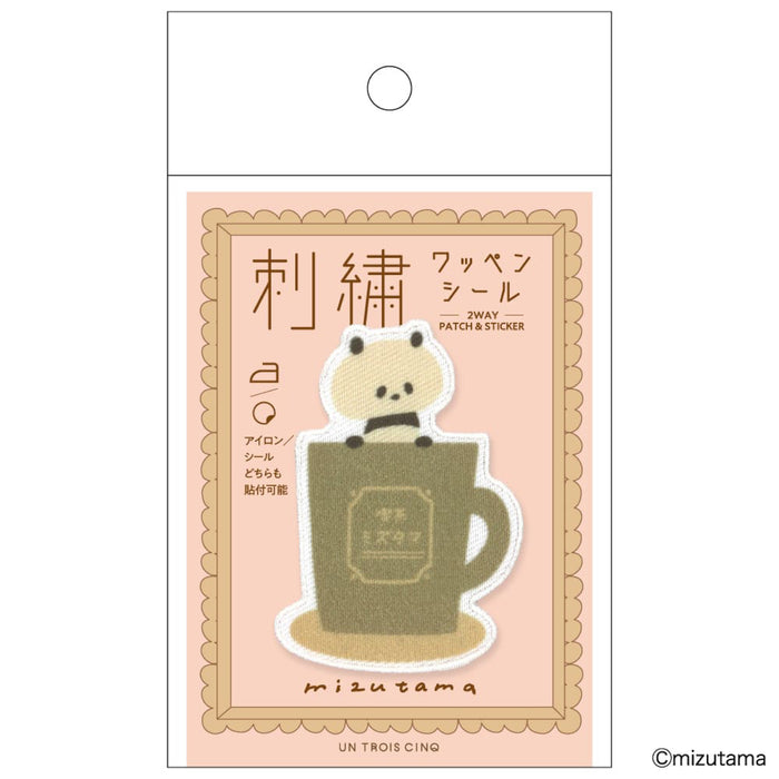 mizutama 刺繍ワッペンシール コーヒーパンダ - 八文字屋OnlineStore
