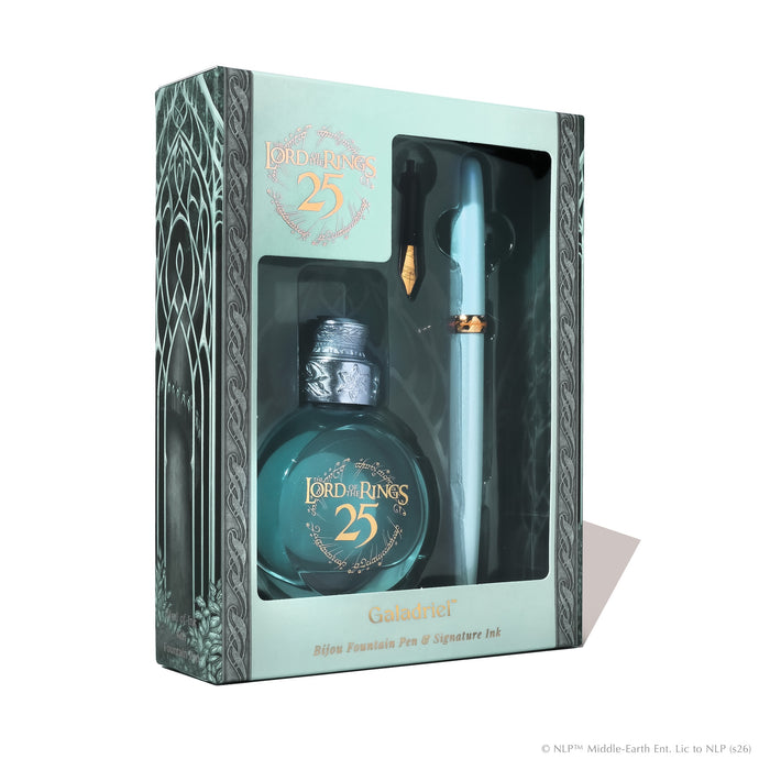 The Bijou Fountain Pen & Ink Set The Lord of the Rings 25th Anniversary Collection Galadriel