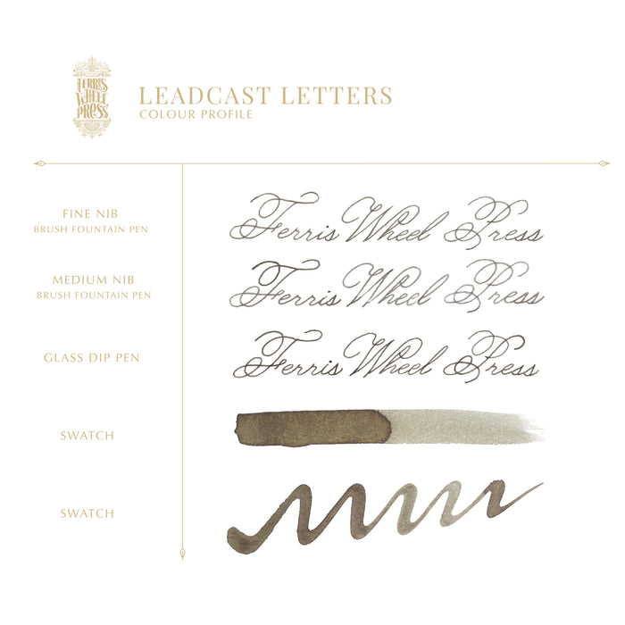 The Printshoppe Collection Leadcast Letters