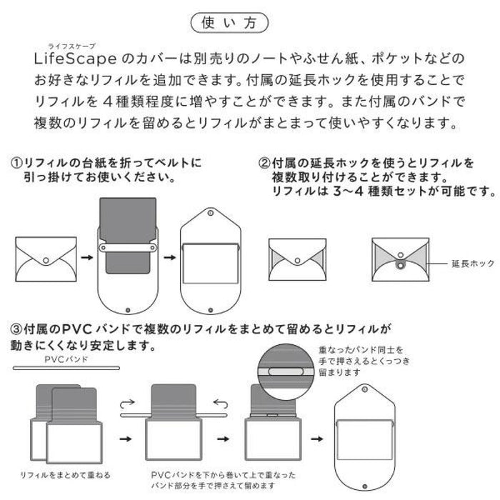 LifeScape PVC cover sticky notes