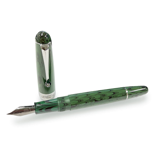 PENLUX DELGADO SELECTED Vintage green ripple 万年筆 - 八文字屋OnlineStore
