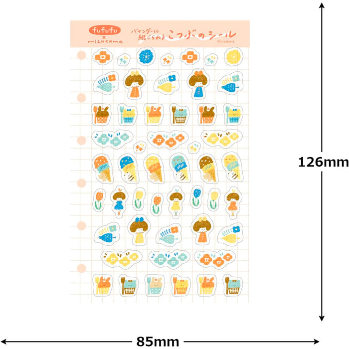 mizutama fufufu手帳 こつぶシール おはないっぱい - 八文字屋OnlineStore