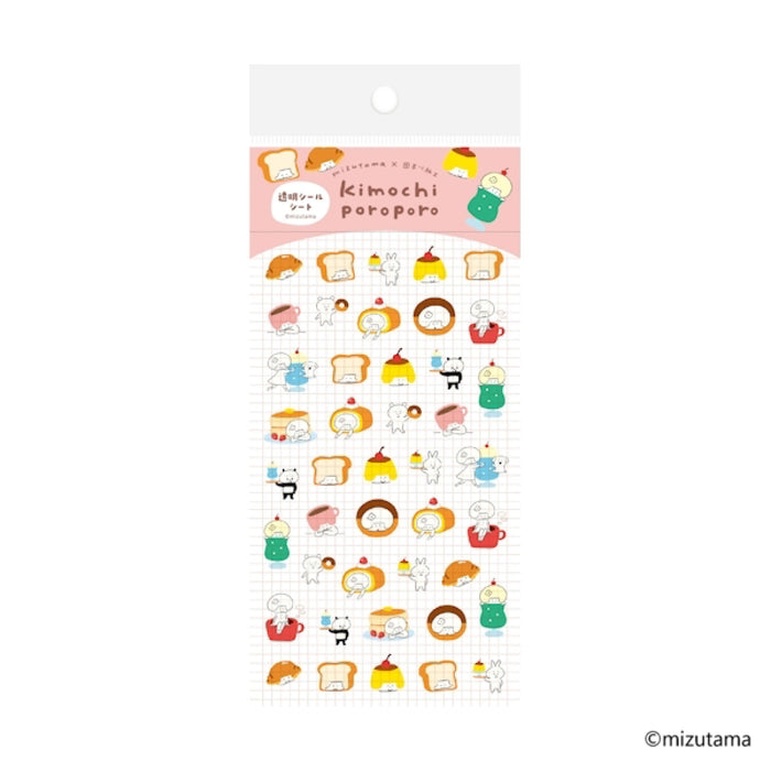 mizutama kimochi poroporo 透明シールシート 小 - 八文字屋OnlineStore