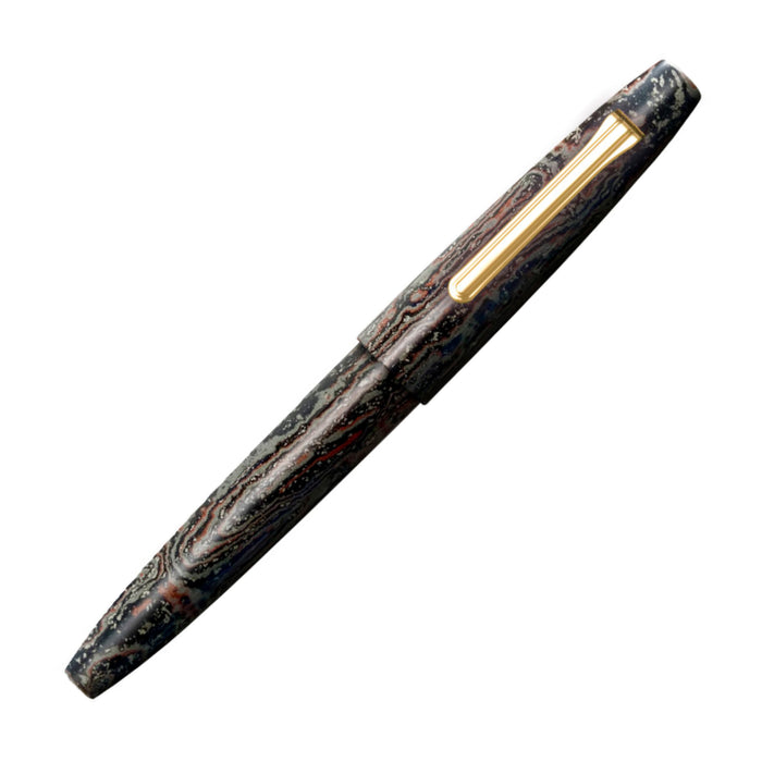 長刀研ぎ エボナイト 万年筆 焔龍 - 八文字屋OnlineStore
