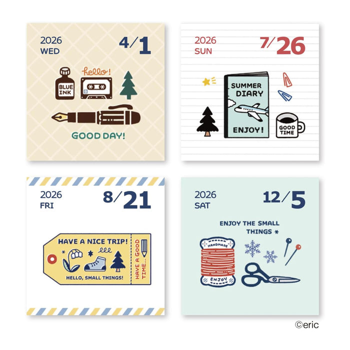 2026 カレンダー eric color 日めくり - 八文字屋OnlineStore