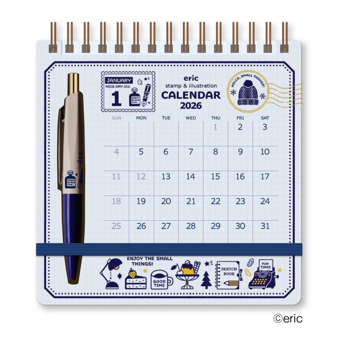 2026 カレンダー eric スクリブルカレンダー - 八文字屋OnlineStore